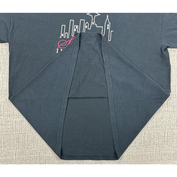 Vintage Sleepless in Seattle Shirt Mens XL Black Movie Skyline Shirt Y2K Gildan - Picture 3 of 10